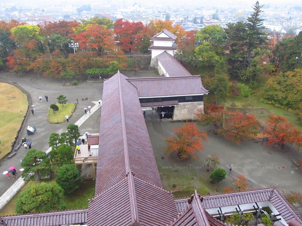 Вид с башни замка Цуруга